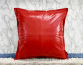 Genuine Leather Square Pillow Cover 24 SkinOutfit